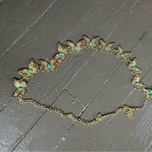Gold Butterfly Chain Belt